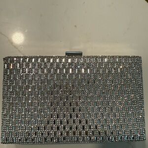 Silver clutch for wedding or dinner